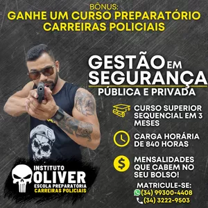 2 opções de curso Superior Sequencial Gestão em Segurança Pública e Privada Oque vender para ganhar dinheiro