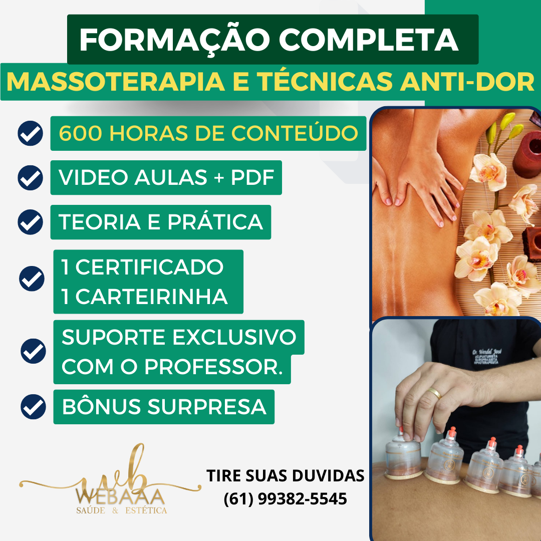 Formação em Massoterapia e Técnicas Anti-Dor: Torne-se um Especialista na Área